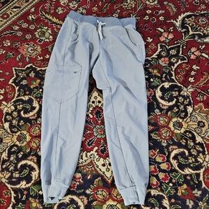 Figs Womens Joggers Scrub Bottoms in Vapor Blue XSmall Limited Edition